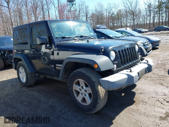 2014 Jeep Wrangler Sport with VIN 1C4AJWAG1EL314651, listed as a IAAI auction lot 41881814 with 222,483 mi miles and . Bid and sale history available at carsss.com. Image 1.