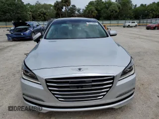 2017 Genesis G80 3.8L with VIN KMHGN4JE4HU195568, listed as a Copart auction lot 73215344 with 46,976 mi miles and Non Repairable. Bid and sale history available at carsss.com. Image 5.