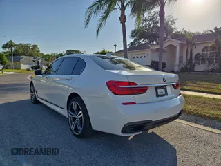 2017 BMW 7 Series 740i with VIN WBA7E2C54HG740427, listed as a Copart auction lot 54992345 with 93,252 mi miles and Clean Title. Bid and sale history available at carsss.com. Image 3.