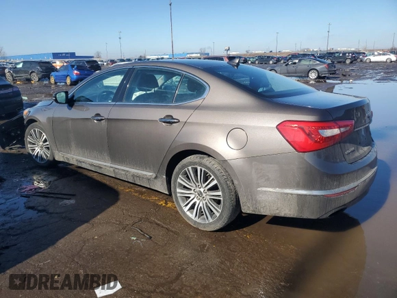 2014 Kia Cadenza Premium with VIN KNALN4D72E5164290, listed as a Copart auction lot 46880435 with Not Provided miles and Salvage Title. Bid and sale history available at DreamBid. Image 2.