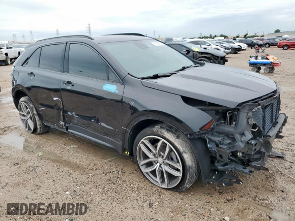 2023 Cadillac XT4 FWD Sport with VIN 1GYFZER42PF111153, listed as a Copart auction lot 60546315 with 41,462 mi miles and Salvage title. Bid and sale history available at DreamBid. Image 4.
