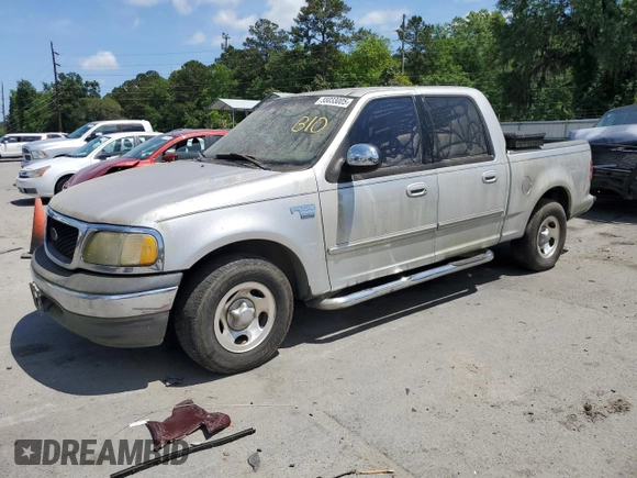 2002 Ford F-150 XLT with VIN 1FTRW076X2KC76466, listed as a Copart auction lot 55033005 with 0 mi miles and Clean Title. Bid and sale history available at carsss.com. Image 1.