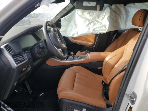 2022 BMW X5 xDrive40i with VIN 5UXCR6C07N9L54522, listed as a Copart auction lot 41493835 with Not Provided miles and Salvage Title. Bid and sale history available at DreamBid. Image 7.