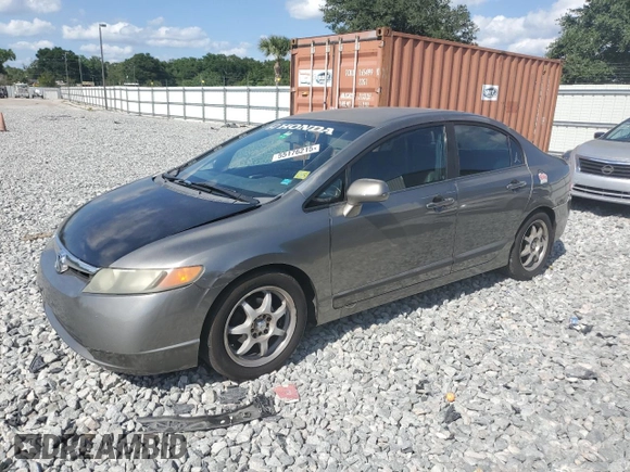 2008 Honda Civic LX with VIN 1HGFA16528L016129, listed as a Copart auction lot 55176215 with 263,994 mi miles and Clean Title. Bid and sale history available at DreamBid. Image 1.
