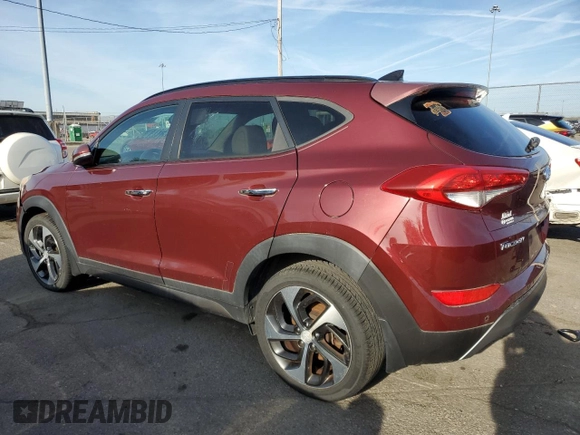 2016 Hyundai Tucson Sport with VIN KM8J33A29GU040122, listed as a Copart auction lot 54015585 with 154,276 mi miles and Clean Title. Bid and sale history available at carsss.com. Image 2.