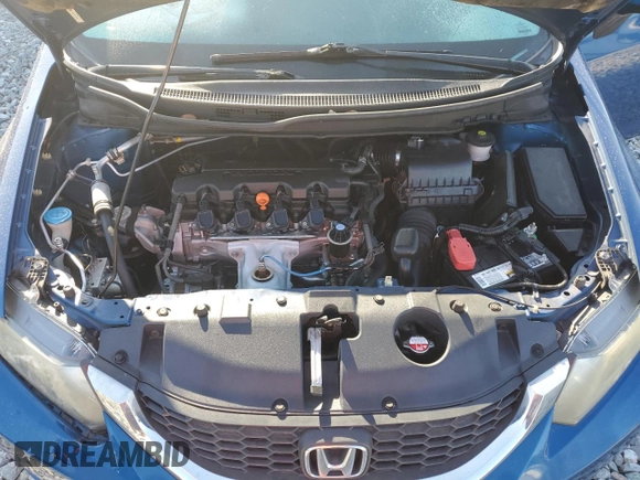 2013 Honda Civic LX with VIN 19XFB2F59DE040948, listed as a Copart auction lot 52845595 with 75,685 mi miles and Non Repairable. Bid and sale history available at DreamBid. Image 11.