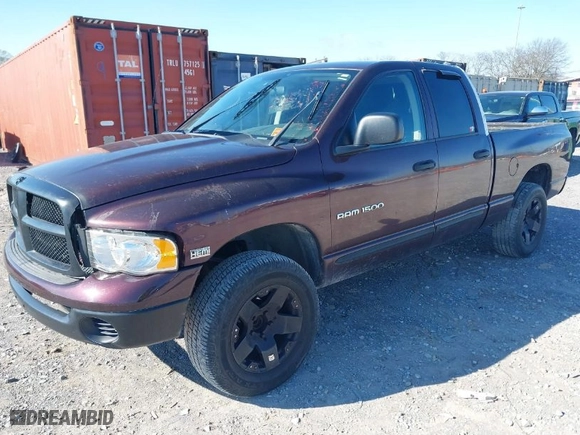 2005 Dodge Ram 1500 SLT with VIN 1D7HA18DX5J572228, listed as a IAAI auction lot 41765807 with 264,295 mi miles. Bid and sale history available at carsss.com. Image 2.
