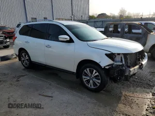 2017 Nissan Pathfinder S with VIN 5N1DR2MM4HC676666, listed as a Copart auction lot 51314585 with 101,538 mi miles and Salvage Title. Bid and sale history available at carsss.com. Image 4.
