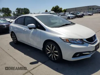 2015 Honda Civic EX-L with VIN 19XFB2F97FE258294, listed as a Copart auction lot 54789935 with 65,871 mi miles and Salvage Title. Bid and sale history available at carsss.com. Image 4.