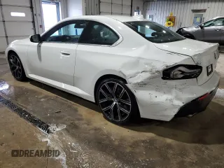 2022 BMW 2 Series 230i with VIN 3MW23CM00N8C68052, listed as a Copart auction lot 87752535 with 11,533 mi miles and Salvage Title. Bid and sale history available at carsss.com. Image 2.