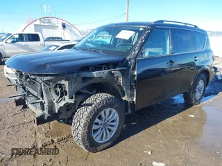 2021 Nissan Armada SV with VIN JN8AY2AD9M9662062, listed as a IAAI auction lot 41646938 with 83,979 mi miles. Bid and sale history available at carsss.com. Image 2.
