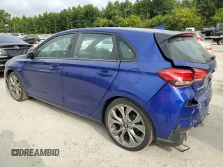 2020 Hyundai Elantra GT N Line with VIN KMHH55LC4LU127933, listed as a Copart auction lot 71477724 with 52,224 mi miles and Salvage Title. Bid and sale history available at carsss.com. Image 2.