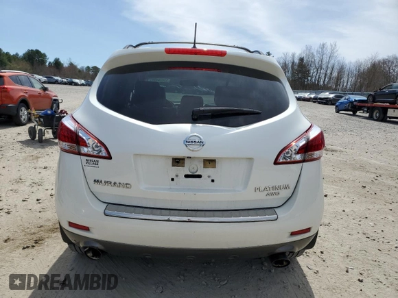 2012 Nissan Murano SV with VIN JN8AZ1MW4CW212694, listed as a Copart auction lot 53834805 with 160,334 mi miles and Clean Title. Bid and sale history available at carsss.com. Image 6.