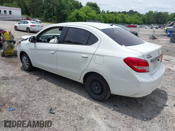 2017 Mitsubishi Mirage ES with VIN ML32F3FJ6HHF08999, listed as a IAAI auction lot 42234559 with 95,842 mi miles and . Bid and sale history available at DreamBid. Image 3.