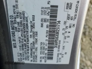 2011 Ford Fusion SEL with VIN 3FAHP0JGXBR251756, listed as a Copart auction lot 53388335 with 138,590 mi miles and Salvage Title. Bid and sale history available at carsss.com. Image 12.