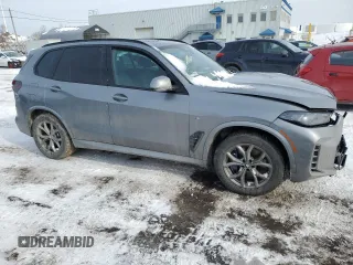 2024 BMW X5 xDrive50e with VIN 5UX43EU04R9W07266, listed as a Copart auction lot 47460445 with 0 mi miles and Salvage Title. Bid and sale history available at carsss.com. Image 4.