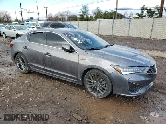 2020 Acura ILX w/Premium/A-SPEC Pkg with VIN 19UDE2F83LA005558, listed as a Copart auction lot 70951894 with 44,913 mi miles and Salvage Title. Bid and sale history available at carsss.com. Image 4.