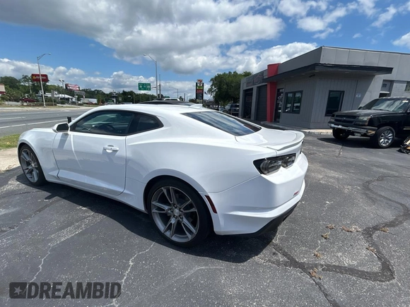 2021 Chevrolet Camaro 1LT with VIN 1G1FB1RS0M0109877, listed as a Copart auction lot 57296035 with 26,486 mi miles and Salvage title. Bid and sale history available at DreamBid. Image 3.