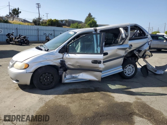 2005 Dodge Caravan SE z VIN 1D4GP24R85B110758, wystawiony jako Copart lot #54221555 z przebiegiem 53 510 mil mil oraz Szkoda całkowita • Salvage title. Historia ofert i sprzedaży dostępna na DreamBid. Obrazek 1.