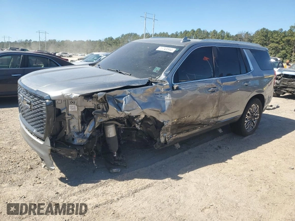 2023 GMC Yukon Denali Ultimate with VIN 1GKS2EKL1PR438849, listed as a Copart auction lot 75743344 with 0 mi miles and Salvage Title. Bid and sale history available at carsss.com. Image 1.