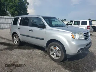 2012 Honda Pilot LX with VIN 5FNYF3H28CB005705, listed as a Copart auction lot 60687955 with 212,315 mi miles and Salvage title. Bid and sale history available at DreamBid. Image 4.