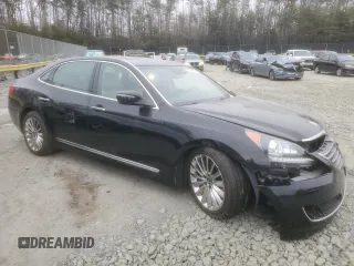2014 Hyundai Equus Ultimate with VIN KMHGH4JH3EU076035, listed as a Copart auction lot 46129025 with 41,083 mi miles and Salvage title. Bid and sale history available at DreamBid. Image 4.