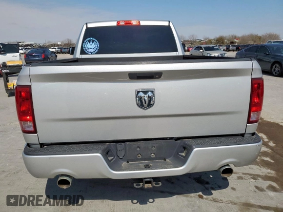 2014 Ram 1500 Express with VIN 3C6JR6AT1EG101287, listed as a Copart auction lot 48696445 with 120,248 mi miles and Salvage title. Bid and sale history available at DreamBid. Image 6.