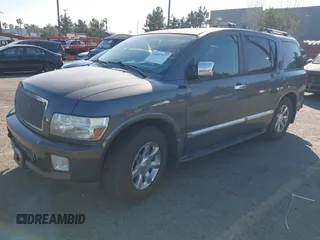 2007 Infiniti QX56 with VIN 5N3AA08A77N804049, listed as a IAAI auction lot 41657577 with 102,473 mi miles. Bid and sale history available at carsss.com. Image 2.