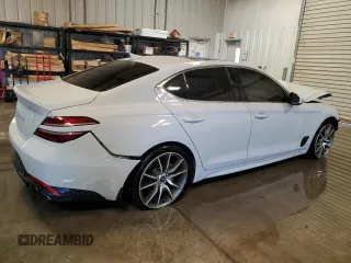 2022 Genesis G70 2.0T with VIN KMTG34TA2NU088116, listed as a Copart auction lot 78257514 with 83,335 mi miles and Clean Title. Bid and sale history available at carsss.com. Image 3.