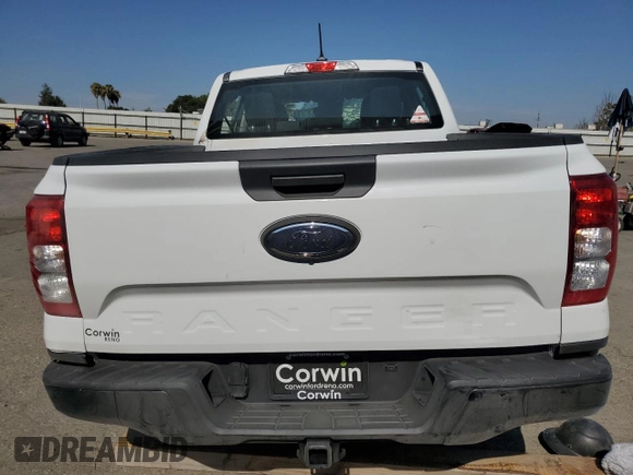 2024 Ford Ranger XL with VIN 1FTER4PH4RLE25246, listed as a Copart auction lot 65661234 with 328 mi miles and Salvage Title. Bid and sale history available at carsss.com. Image 6.