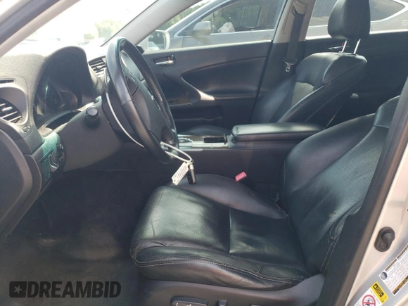 2009 Lexus IS 250 with VIN JTHCK262895034892, listed as a Copart auction lot 62001605 with 128,855 mi miles and Clean title. Bid and sale history available at DreamBid. Image 7.