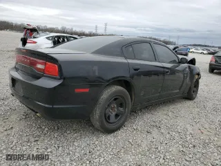 2014 Dodge Charger Police with VIN 2C3CDXAT7EH238048, listed as a Copart auction lot 47499865 with 0 mi miles and Salvage Title. Bid and sale history available at carsss.com. Image 3.