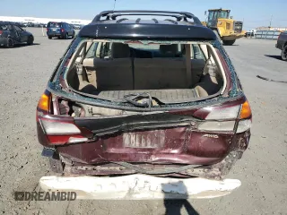 2001 Subaru Legacy Outback with VIN 4S3BH675717608564, listed as a Copart auction lot 65392465 with 232,264 mi miles and Salvage title. Bid and sale history available at DreamBid. Image 6.