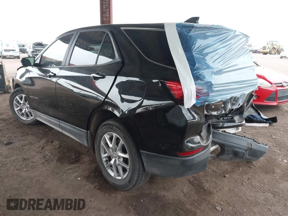 2024 Chevrolet Equinox LS with VIN 3GNAXHEG1RL142689, listed as a IAAI auction lot 41797893 with 13,335 mi miles and . Bid and sale history available at DreamBid. Image 3.