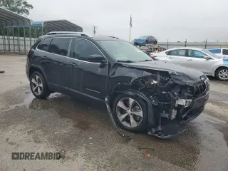 2019 Jeep Cherokee Limited with VIN 1C4PJLDX2KD308318, listed as a Copart auction lot 58499565 with 50,442 mi miles and Salvage title. Bid and sale history available at DreamBid. Image 4.