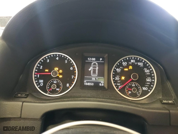 2015 Volkswagen Tiguan SE with VIN WVGBV7AX0FW588451, listed as a Copart auction lot 51005345 with NaN miles and Salvage Title. Bid and sale history available at carsss.com. Image 9.