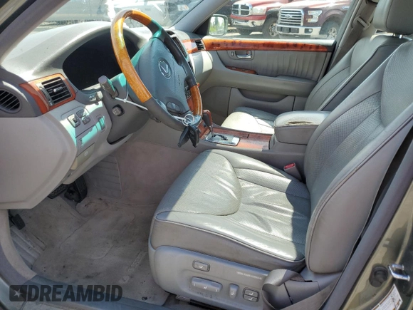 2004 Lexus LS 430 z VIN JTHBN36F340168081, wystawiony jako Copart lot #56130145 z przebiegiem 313 818 mil mil oraz Szkoda całkowita • Salvage title. Historia ofert i sprzedaży dostępna na DreamBid. Obrazek 7.