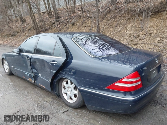 2001 Mercedes-Benz S-Class with VIN WDBNG75J31A212574, listed as a IAAI auction lot 41678906 with 109,716 mi miles. Bid and sale history available at carsss.com. Image 3.