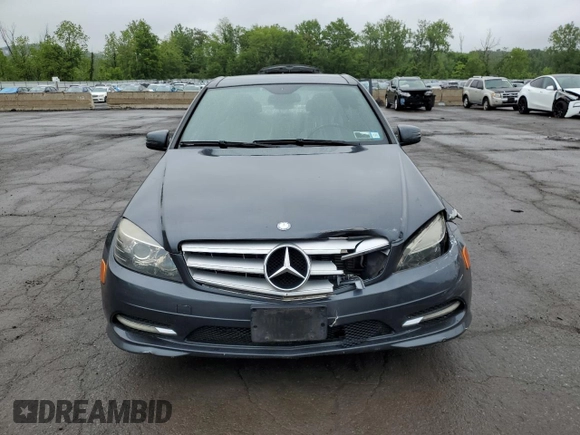 2011 Mercedes-Benz C 300 Sport with VIN WDDGF8BB6BA508194, listed as a Copart auction lot 58085695 with 102,385 mi miles and Salvage title. Bid and sale history available at DreamBid. Image 5.