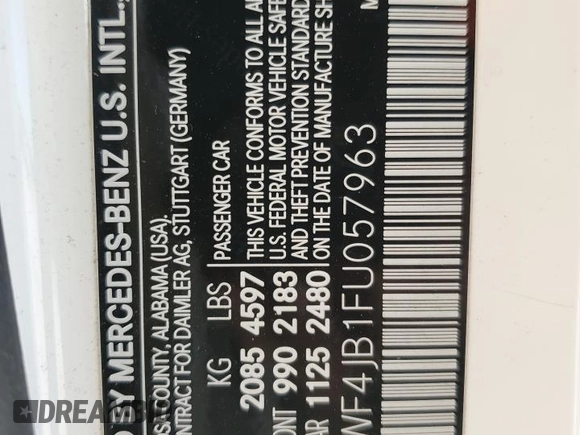 2015 Mercedes-Benz C 300 z VIN 55SWF4JB1FU057963, wystawiony jako Copart lot #48512005 z przebiegiem 100 509 mil mil oraz Szkoda całkowita • Salvage title. Historia ofert i sprzedaży dostępna na DreamBid. Obrazek 12.