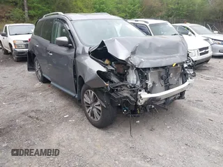 2018 Nissan Pathfinder S with VIN 5N1DR2MN7JC654627, listed as a IAAI auction lot 41942036 with 58,146 mi miles and . Bid and sale history available at DreamBid. Image 1.