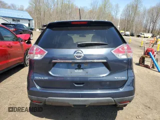 2015 Nissan Rogue SV with VIN KNMAT2MV1FP557979, listed as a Copart auction lot 54177585 with 66,031 mi miles and Salvage Title. Bid and sale history available at carsss.com. Image 6.