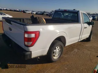 2023 Ford F-150 XL with VIN 1FTMF1CB0PKF28526, listed as a Copart auction lot 87726585 with 51,869 mi miles and Salvage Title. Bid and sale history available at carsss.com. Image 3.