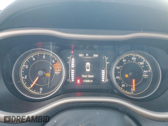 2017 Jeep Cherokee Latitude with VIN 1C4PJLCB3HD221543, listed as a Copart auction lot 84190664 with 112,626 mi miles and Salvage Title. Bid and sale history available at carsss.com. Image 9.