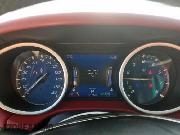 2019 Maserati Ghibli S Q4 GranLusso с VIN ZAM57YTLXK1314852, выставлен на аукционе Copart как лот 57272105 с пробегом 19 175 миль миль и Списание • Salvage title. История ставок и продаж доступна на DreamBid. Изображение 9.