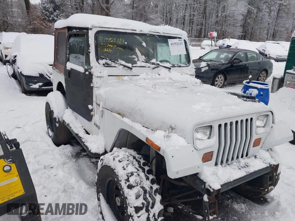 1993 Jeep Wrangler with VIN 1J4FY29S8PP250438, listed as a IAAI auction lot 41552113 with 158,020 mi miles. Bid and sale history available at carsss.com. Image 6.