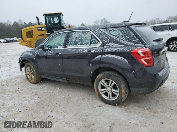 2016 Chevrolet Equinox LS with VIN 2GNALBEK6G6308672, listed as a Copart auction lot 45748275 with 113,115 mi miles and Salvage Title. Bid and sale history available at DreamBid. Image 2.