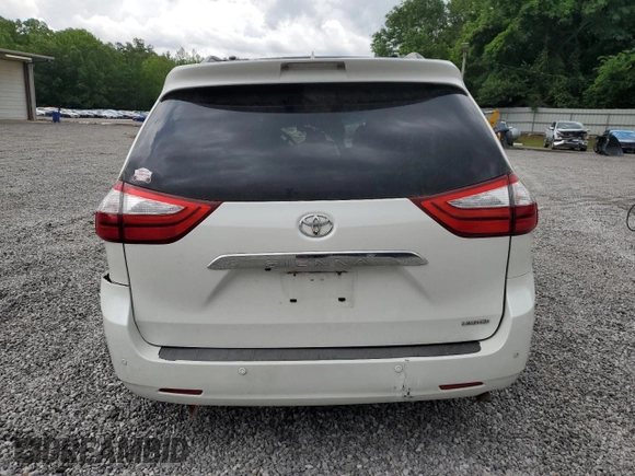 2015 Toyota Sienna XLE with VIN 5TDYK3DC7FS585748, listed as a Copart auction lot 55459495 with Not provided miles and Salvage title. Bid and sale history available at DreamBid. Image 6.