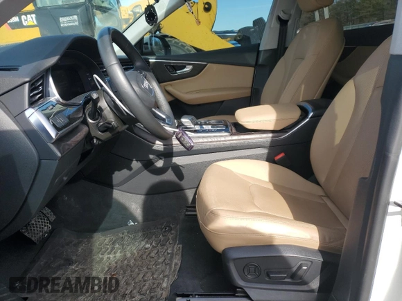 2022 Audi Q8 Premium Plus with VIN WA1BVBF1XND010860, listed as a Copart auction lot 43345745 with 34,568 mi miles and Salvage Title. Bid and sale history available at carsss.com. Image 7.