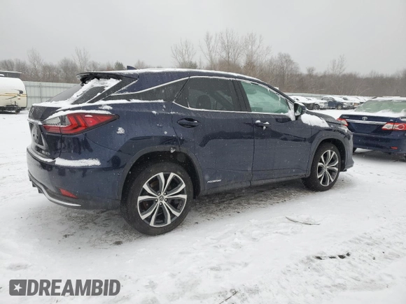 2020 Lexus RX with VIN 2T2HGMDA6LC053459, listed as a Copart auction lot 43967805 with 59,381 mi miles and Salvage Title. Bid and sale history available at carsss.com. Image 3.